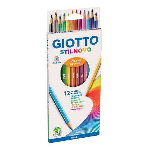 Lapis de Cor 12 Cores - Giotto Premium