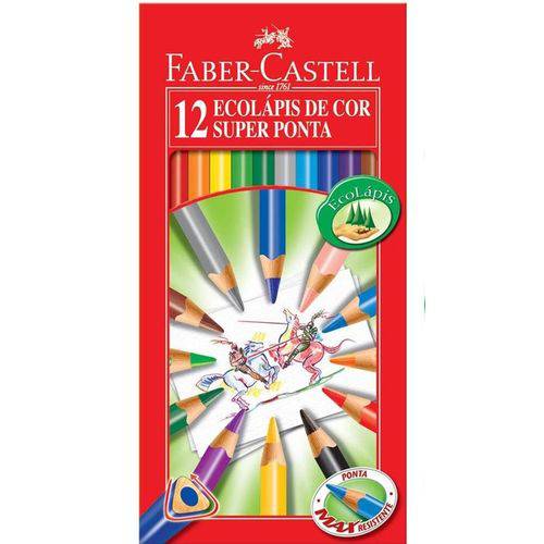Lápis de Cor 12 Cores Super Ponta Faber- Castell
