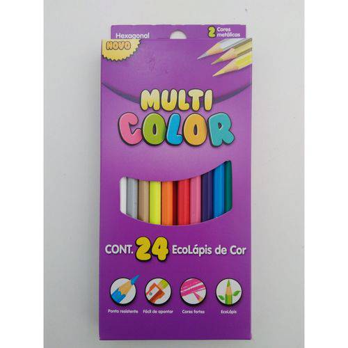 Lápis de Cor 24 Cores - Multi Color