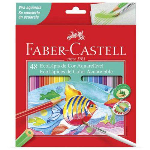 Lápis de Cor 48 Cores - Aquarelável - 12.0248G - Faber-Castell