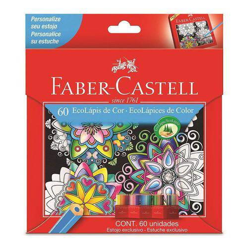 Lápis de Cor 60 Cores Sextavado - Faber-Castell