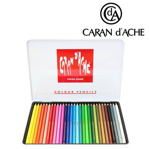 Lápis de Cor Aquarela Swisscolor 30 Cores - Caran D'ache