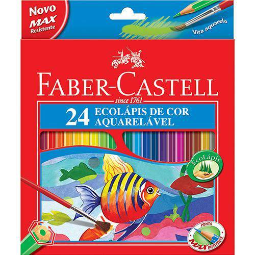 Lápis de Cor Aquarelável C/ 24 Cores - Faber-castell