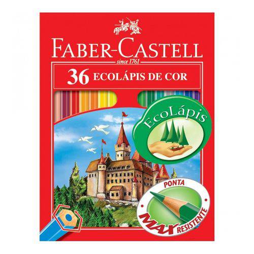 Lápis de Cor com 36 Cores Sextavado Faber-Castell
