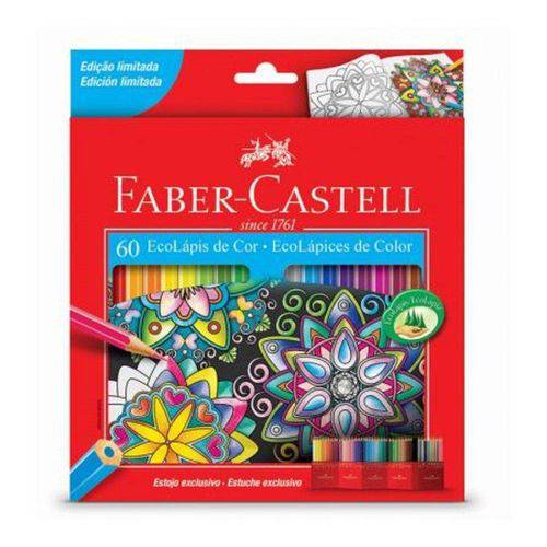Lápis de Cor Ecolápis 60 Cores - Faber Castell