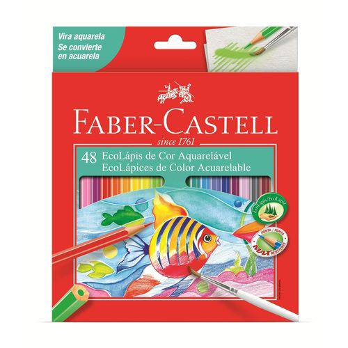 Lápis de Cor Faber Castell 48 Cores Aquarelável