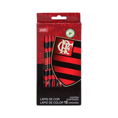 Lápis de Cor Flamengo 12 Cores Tris