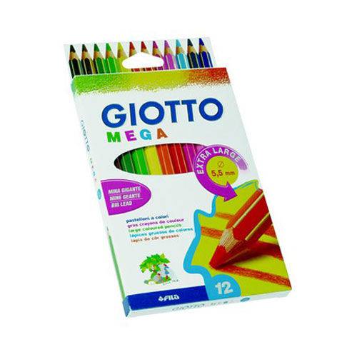 Lápis de Cor Giotto Mega 12 Cores