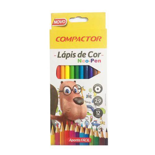 Lápis de Cor Neo Pen 12 Cores-compactor