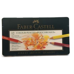Lápis de Cor Polychromos Estojo com 12 Cores Ref.110012 Faber-Castell