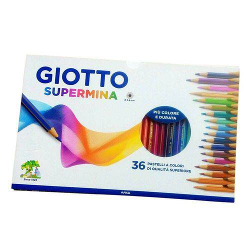 Lápis de Cor Supermina 3.8mm Giotto 36 Cores