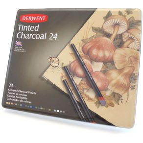 Lápis Esboço Tinted Charcoal Estojo com 24 Cores Ref.2301691 Derwent