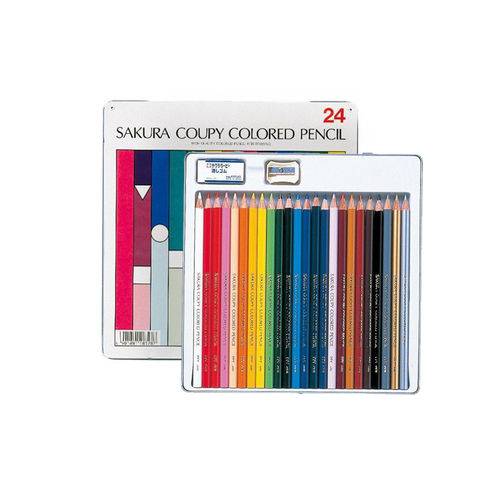 Lápis Integral Sakura Coupy Pencil com 24 Cores