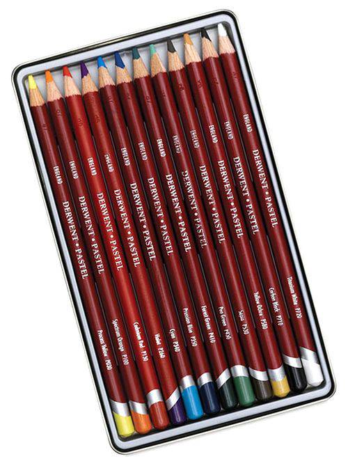 Lápis Pastel Estojo com 12 Cores Ref.32991 Derwent
