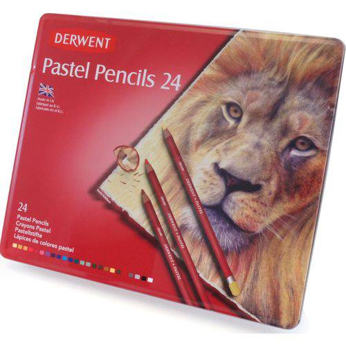 Lápis Pastel Estojo com 24 Cores Ref.32992 Derwent