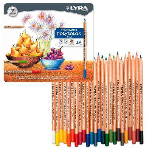 Lápis Polycolor Rembradt Lyra com 24 Cores - 2001240