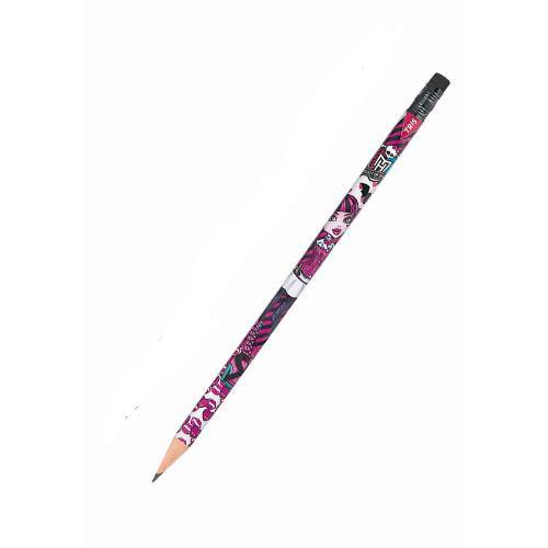 Lápis Preto com Borracha Tris - Monster High Modelo 02