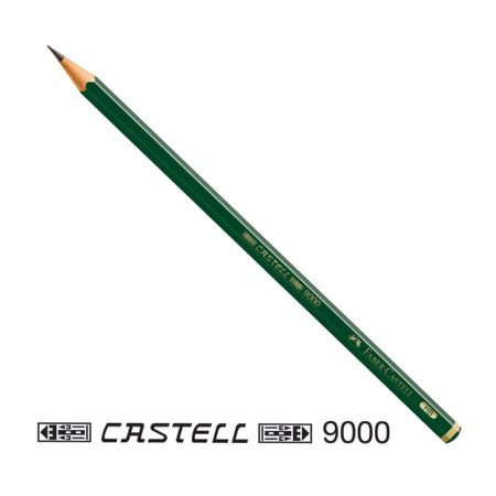 Lápis Preto HB Castell 9000 Faber Castell