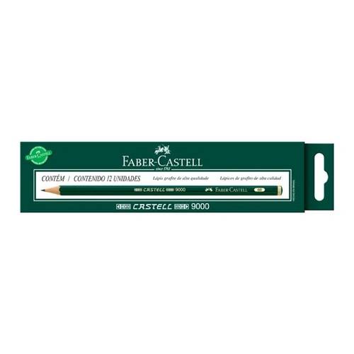 Lapis Preto Tecnico 9000 6B Preto Esc/Extra Macio Cx.C/12 Faber-Castell