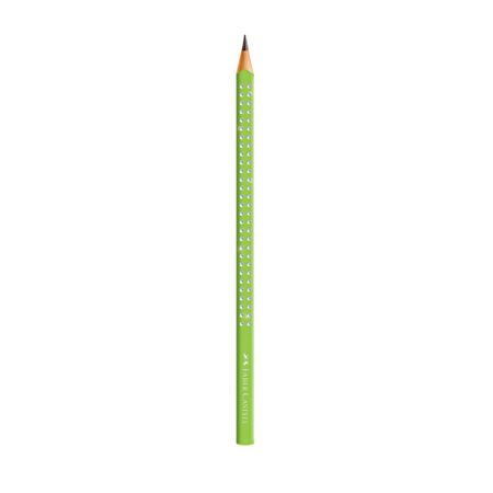Lápis Triangular Grip Sparkle Faber Castell - Verde Claro