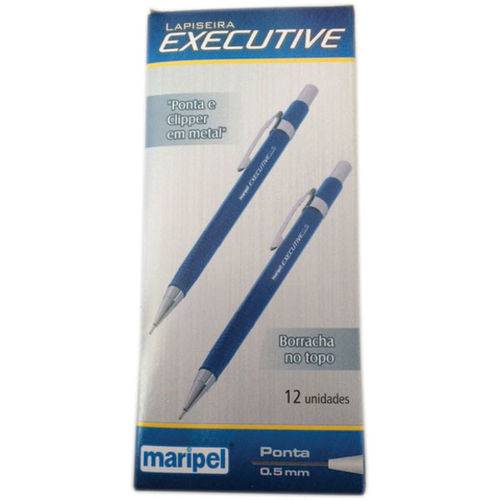 Lapiseira 0.5Mm Executive Metal Azul Cx.C/12 Maripel