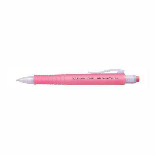 Lapiseira 0,7mm Poly Matic Super Rosa Faber Castell