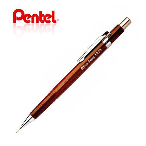 Lapiseira 0.3mm Pentel P203-e Marrom - Pentel