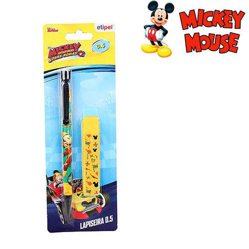 Lapiseira Mickey 0 5mm com 1 Tubo de Grafite na Cartela