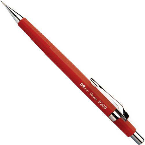 Lapiseira Pentel P200 Sharp 0,9 Mm - Vermelho Vivo