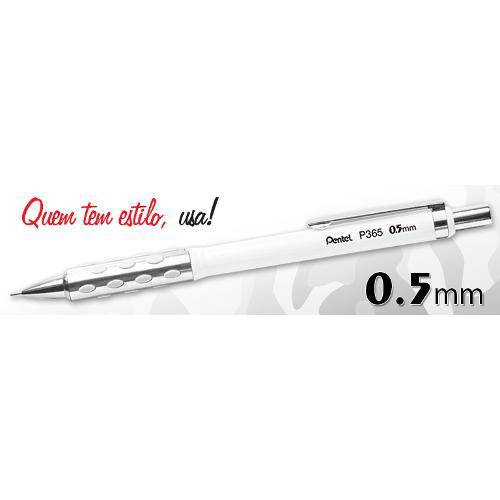Lapiseira Pentel P365 0.5mm Branca