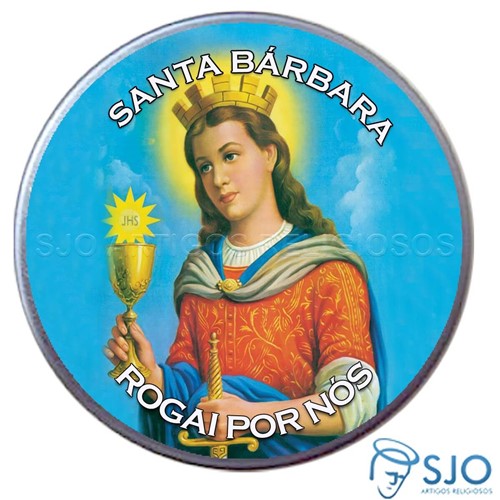 Latinha da Santa Bárbara | SJO Artigos Religiosos