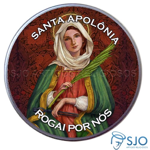 Latinha de Santa Apolônia | SJO Artigos Religiosos