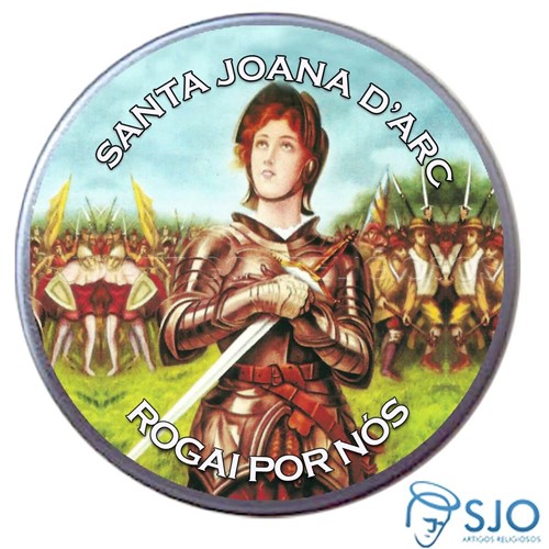 Latinha de Santa Joana D'Arc | SJO Artigos Religiosos
