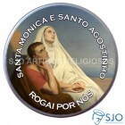 Latinha de Santa Mônica e Santo Agostinho | SJO Artigos Religiosos