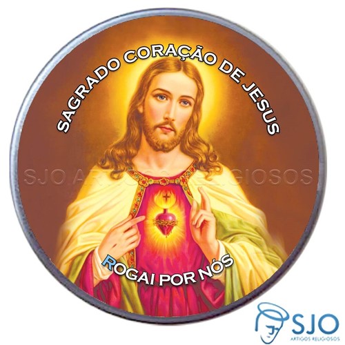 Latinha do Sagrado Coração de Jesus - Mod. 02 | SJO Artigos Religiosos