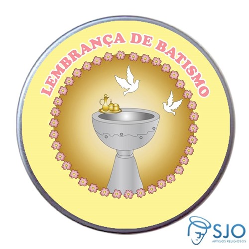 Latinhas de Batismo - Mod. 09 | SJO Artigos Religiosos