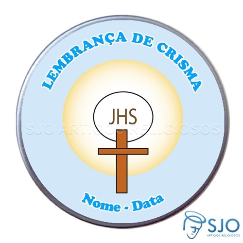 Latinhas Personalizadas - Crisma - Mod. 01 | SJO Artigos Religiosos