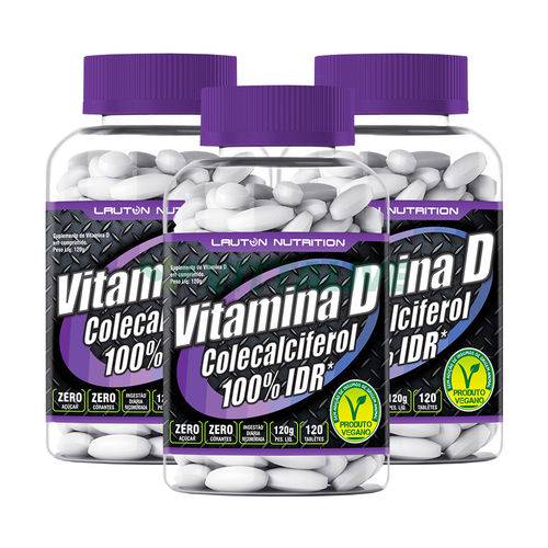 Lauton Nutrition Kit 3x Vitamina D 120 Tabs