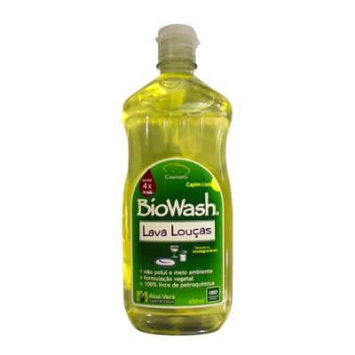 Lava Louças 650ml Capim Limão - Biowash