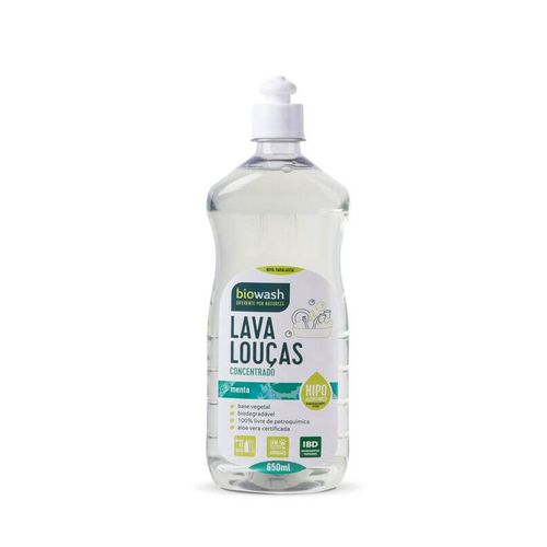 Lava Louças Detergente Natural Menta 650ml – BioWash