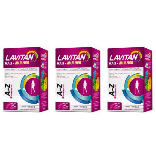 Lavitan Az Mais Mulher Suplemento Vitamínico C/90 (kit C/03)