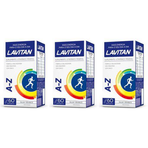 Lavitan Az Suplemento Vitamínico Drágeas C/60 (kit C/03)