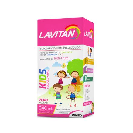 Lavitan Kids Solução Sabor Tutti-Frutti 240ml