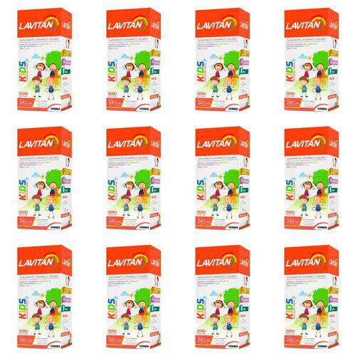 Lavitan Kids Suplemento Vitamínico Suspensão Oral 240ml (kit C/12)
