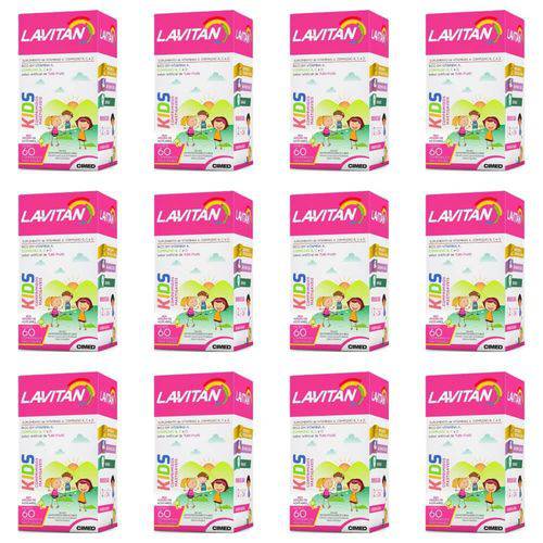 Lavitan Kids Suplemento Vitamínico Tutti Frutti C/60 (kit C/12)