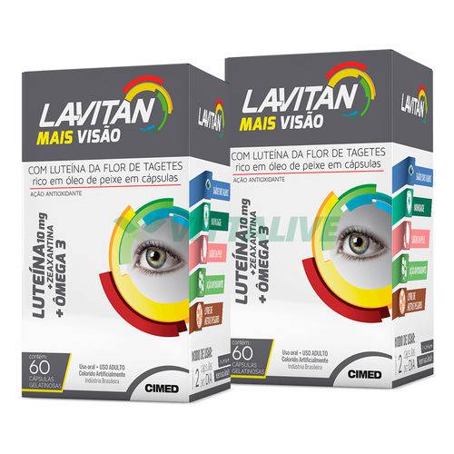 Lavitan Kit 2x Mais Visao 60 Caps