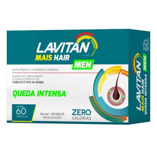 Lavitan Mais Hair Men C/ 60 Cápsulas