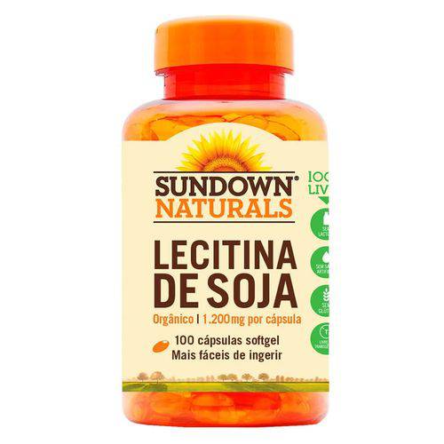 Lecitina de Soja 1200mg - Sundown Vitaminas - 100 Cápsulas