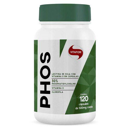 Lecitina de Soja Phos - Vitafor - 120 Cápsulas