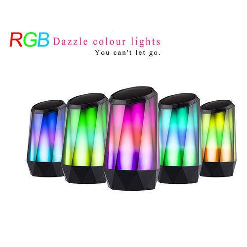 LED Noite Luz Bluetooth Alto-falante RGB